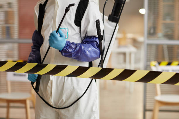 Professional Biohazard Cleanup technician working in Hackensack, NJ